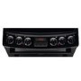 Refurbished Zanussi ZCV46250BA 55cm Double Oven Electric Cooker with Catalytic Liners Black