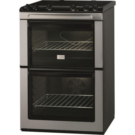 Zanussi ZCV661MX Double Oven 60cm Electric Cooker - Stainless Steel
