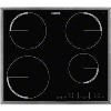 Zanussi ZEL6640XBA 59cm Four Zone Induction Hob With Stainless Steel Frame