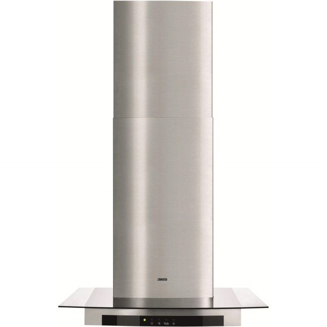Zanussi ZHC66540XA Touch Control 60cm Chimney Cooker Hood With Flat Glass Canopy Stainless Steel
