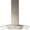Zanussi ZHC9234X Curved Glass Canopy 90cm Chimney Cooker Hood Stainless Steel