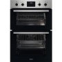 Refurbished Zanussi Series 20 ZKHNL3X1 60cm Double Built In Electric Oven Stainless Steel