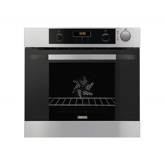 Zanussi ZOS37902XD Quadro Multifunction Electric Built-in Single Oven - Stainless Steel