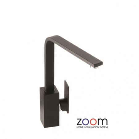 Zoom ZP1065 New Media Single Lever Granite Black Mixer Tap