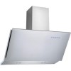 GRADE A2 - electriQ Sloping Stainless 90cm Cooker Hood Includes Optional Chimney 