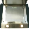 GRADE A2 - electriQ 60cm Angled Glass and Steel Designer Cooker Hood