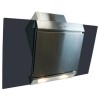 GRADE A3 - electriQ 90cm Angled Glass and Steel Designer Chimney Cooker Hood  -  5 Year warranty