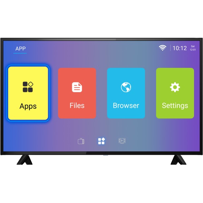GRADE A2 - 50" electriQ 4K Ultra HD Android Smart HDR LED TV with Freeview HD