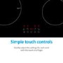Refurbished electriQ eiQ60INDTOUCH 60cm 4 Zone Induction Touch Control Hob