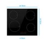 Refurbished electriQ eiQ60INDTOUCH 60cm 4 Zone Induction Touch Control Hob