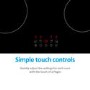 electriQ 60cm 4 Zone Ceramic Hob with Touch Controls