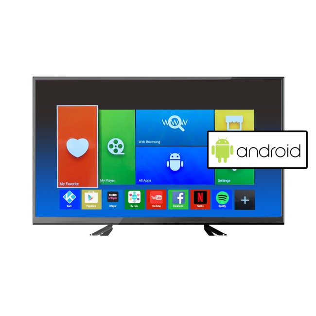 GRADE A2 - electriQ 55 Inch Full HD 1080p Android Smart LED TV with Freeview HD