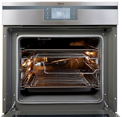 Amica Platinum multifunction oven with easy cleaning and useful features