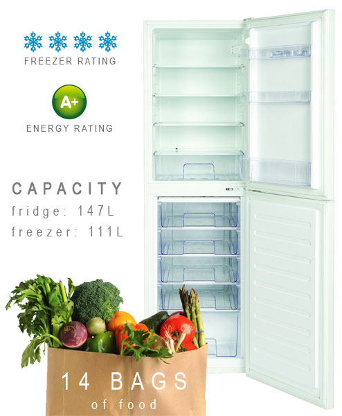 444443237 LEC fridge freezer