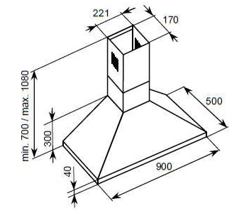 Baumatic chimney cooker hood