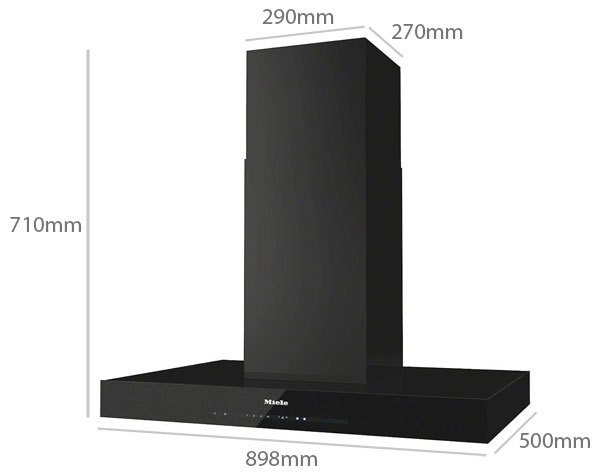 Miele DA6690Wobbl cooker hood dimensions