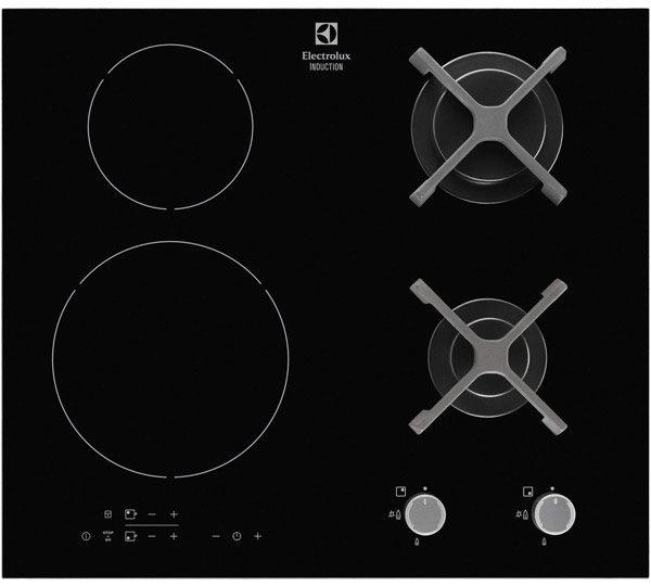 Electrolux EGD6576NOK combination induction and gas hob