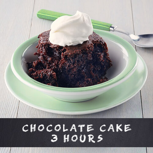 CHOCOLATE CAKE 3 hours