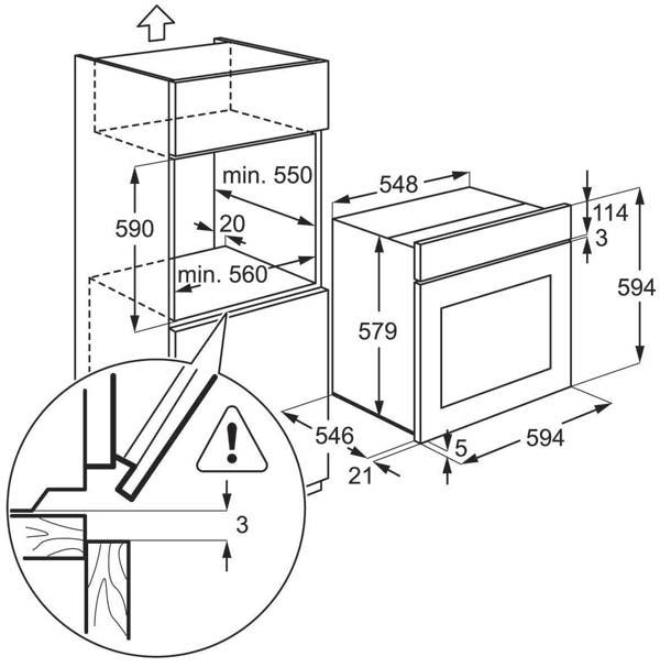 EOC5440BOX technical drawing and dimensions