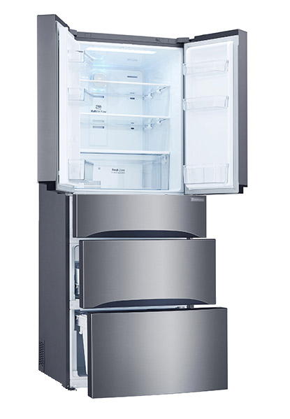 LG GB6140PZQV fridge and freezer with spacious storage
