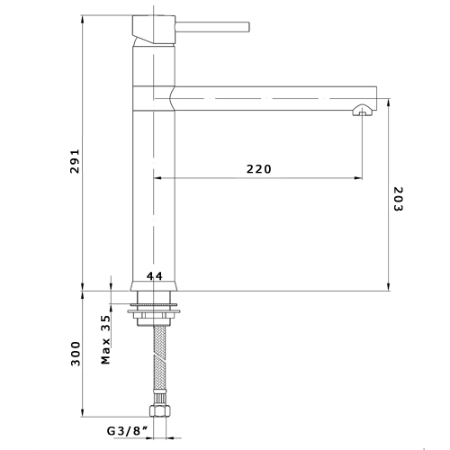 Regal tap dimensions