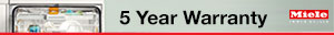 Miele Dishwasher 5 year warranty