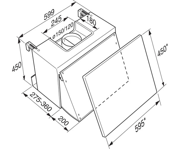 Miele cooker hood dimensions