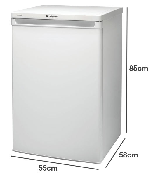 Hotpoint RSAAV22P1 compact under counter fridge