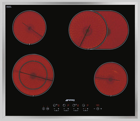 Smeg SE2664CX2 4 zone wafer thin ceramic hob