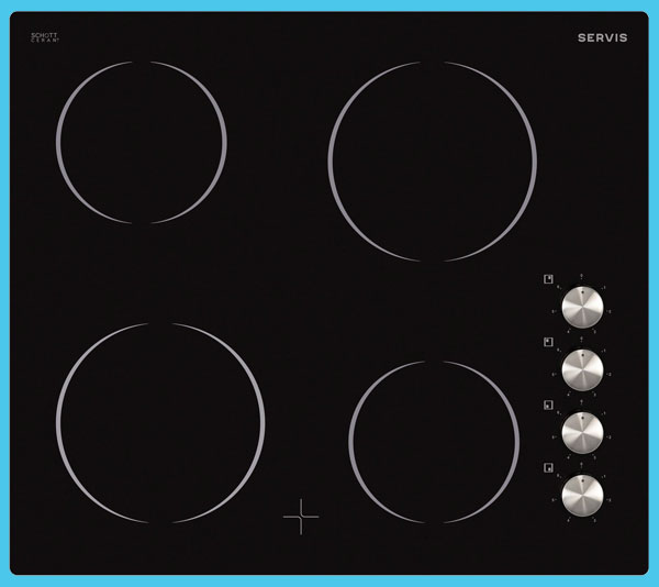 Servis STC4K 4 zone ceramic hob