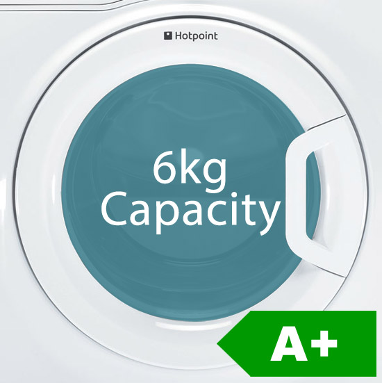 Hotpoint WMAQF621P 6kg capacity, A+ energy efficiency rating