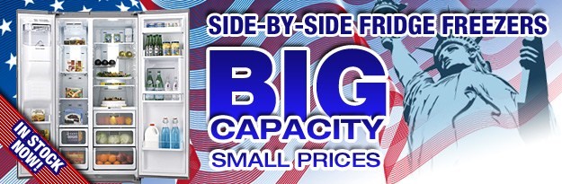 Side-by-side Fridge Freezers: Big Capacity, small prices!