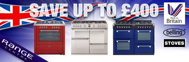 Save up to £400 on Belling and Stoves Range Cookers at our Range Centre