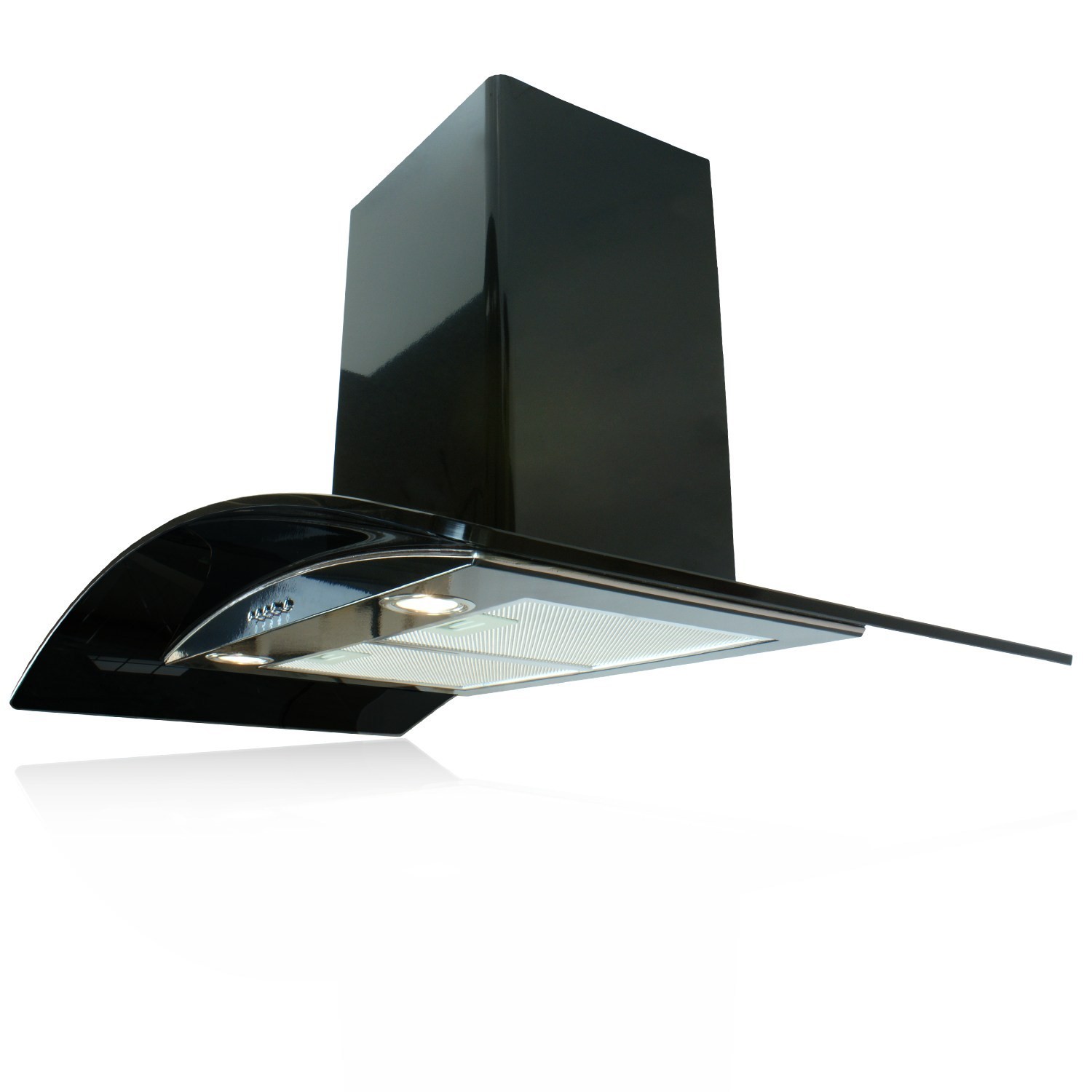 90cm extractor hood black