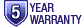 Warranty : 5 years parts
