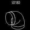 Elica Round to Round 90 Degree Bend