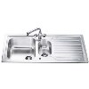 Smeg Cucina 1 and a Half Bowl Sink with Reversible Drainer