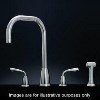 4878CP Perrin and Rowe Contemporary Collection Titan Three Hole Mixer Tap With Rinse Option 