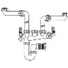 SSK2 Franke Waste Kit for 1.5/Double Bowl Sink