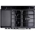 ECP101BL CDA Curved Glass 100cm Chimney Hood in Black