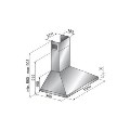 H101PK Leisure 100cm Chimney Hood in Black