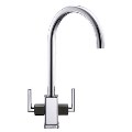 77015055/1/FMTVBKCH Ex-display - Franke Mythos MTV Black Glass Shoulder Tap 