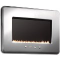 L30FABSIP Smeg 50s Retro Style LPG Gas Wall Fire in Silver