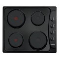 PLE64N Candy 60cm Sealed Plate Electric Hob  in Black