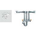 SIPHON3 Franke Plumbing Kit for Triple Bowl Sinks