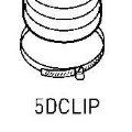 5DCLIP Elica Hose Clip 125mm