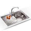 EUX61178PACK Franke Erica Single Bowl Silk Steel Sink and Tap Designer Pack