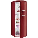 RF60309OR Gorenje RF60309OR Retro Style Top Mount Freestanding Fridge Freezer - Right Hand Hinge - Metallic Bordeaux