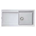 MRG611PW Franke MRG611PW Maris Single Bowl Granite Sink with Reversible Drainer in Polar White