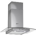 D86G21N0GB Neff D86G21N0GB Series 1 Curved Glass 60cm Chimney Hood in Stainless steel